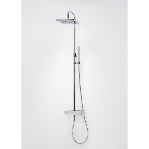 Takdusch Duschbyggarna Kvadrat 220 med Termostatblandare