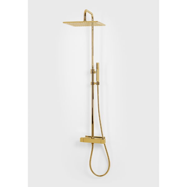 Takdusch Duschbyggarna Kvadrat 320 med Termostatblandare