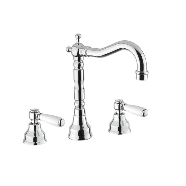 Tvättställsblandare Duschbyggarna Revival Uni 3-hålsmonterad