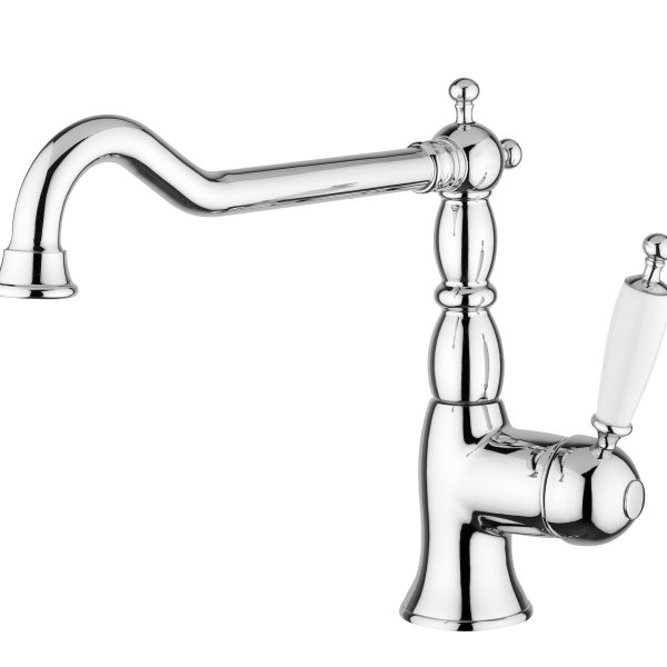 Tvättställsblandare Duschbyggarna Oxford med hög svängbar pip