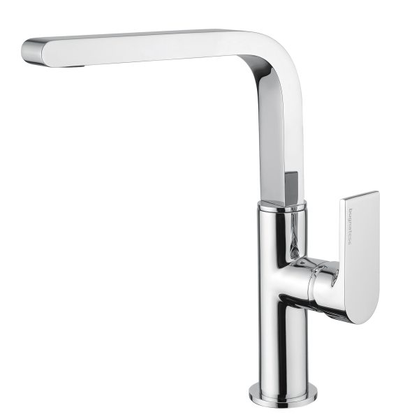 Tvättställsblandare Duschbyggarna Simple med hög välvd pip