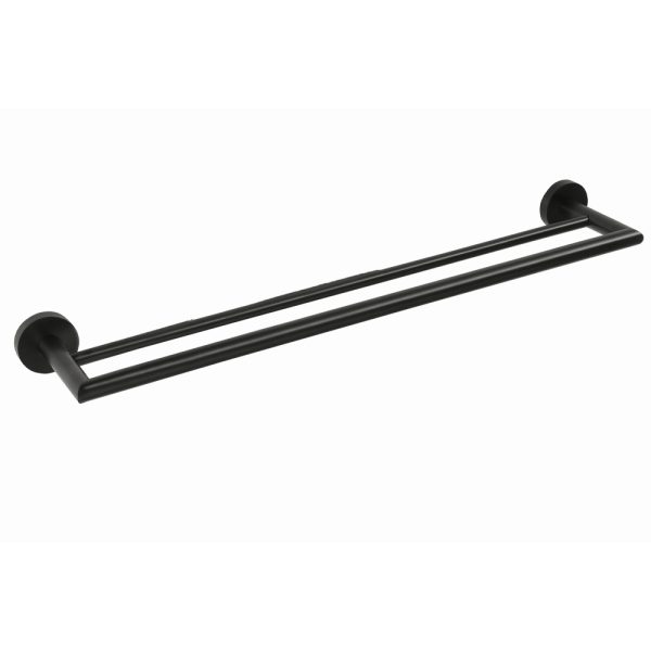 Handdukshängare Duschbyggarna BLACK Dubbel
