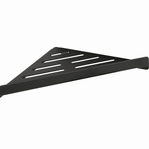 Badrumshylla Duschbyggarna BLACK Hörnhylla