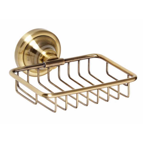 Tvålkopp med Hållare Duschbyggarna CLASSIC BRONS Korg