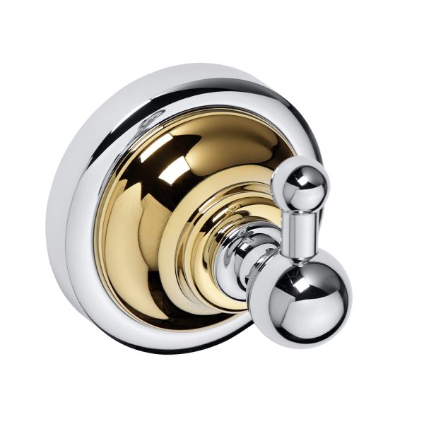 Handdukskrok Duschbyggarna CLASSIC KROM/GULD