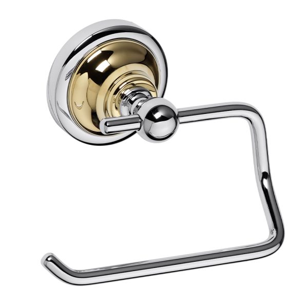 Toalettpappershållare Duschbyggarna CLASSIC KROM/GULD utan Lock