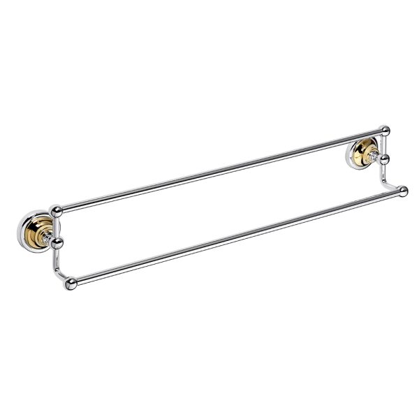 Handdukshängare Duschbyggarna CLASSIC KROM/GULD Enkel