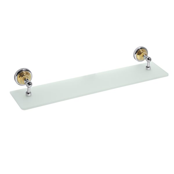 Badrumshylla Duschbyggarna CLASSIC KROM/GULD