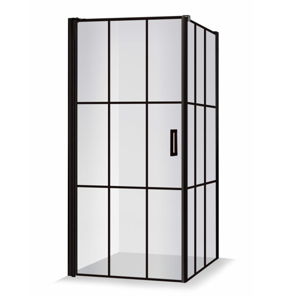 Duschhörna Swing Cube, Svart/ Duschbyggarna