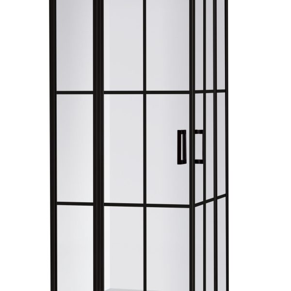 Diagonalhörna Noblesse Diagonal Cube, Svart Duschbyggarna