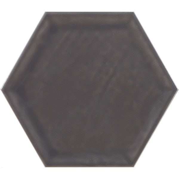 Shiny Grey Kakel Hex 19,8x22,8