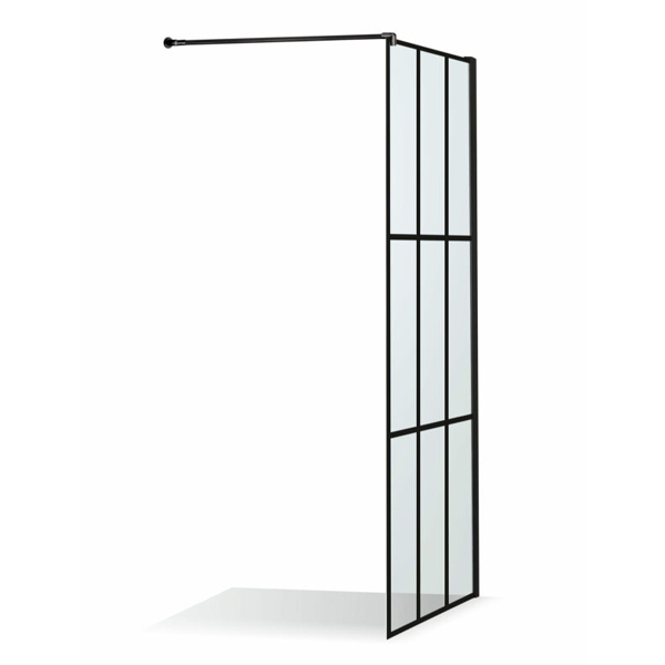 Skärmvägg Solo Cube Svart, Duschbyggarna